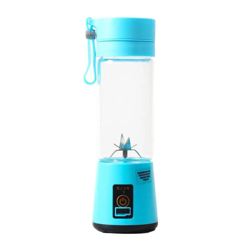 Mini Liquidificador Portátil - Cabo USB, 6 Lâminas